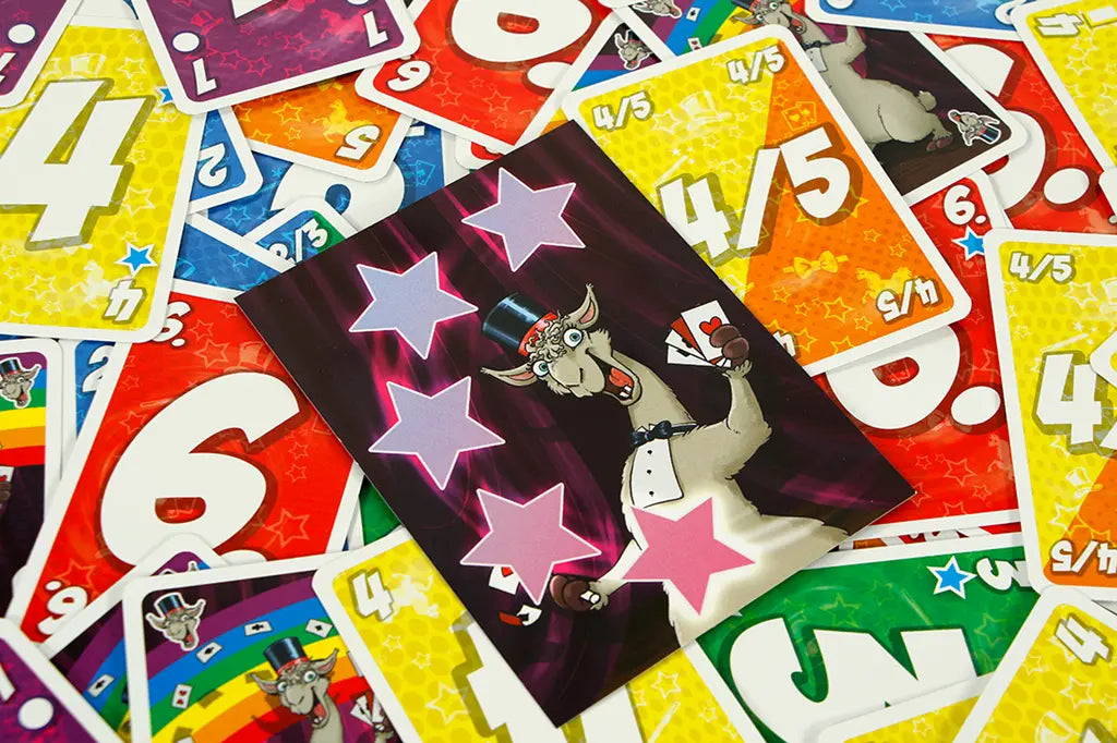 Jeu de cartes LAMA : Défaussez tous les points négatifs 