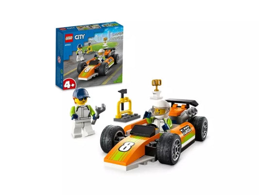 LEGO City 60322 Racewagen – Bouwset Raceauto met Minifiguren & Accessoires – Leeftijd 4+ – Officiële LEGO Licentie
