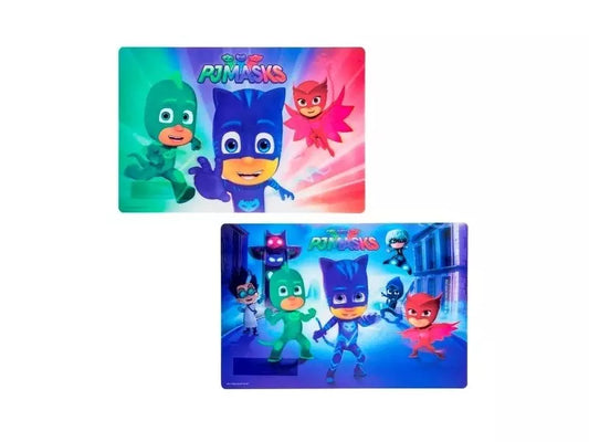 PJ Masks 3D Placemat – Set van 2 – 42x28 cm – Kunststof – Kinderplacemats