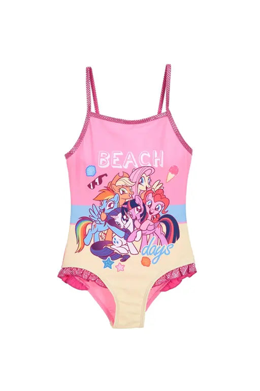 Roze My Little Pony badpak voor meisjes met Beach Days print