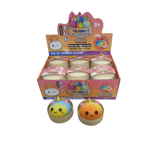 Squishy Dumpling Unicorn Edition 8,5 cm zachte unicorn squishy
