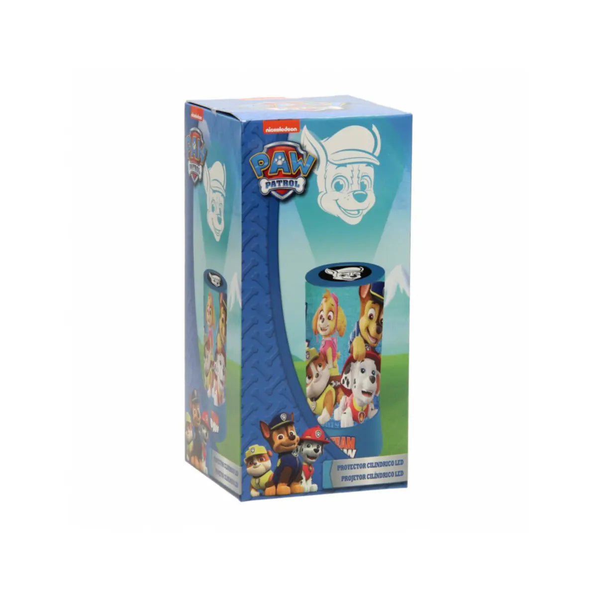 Verpakking van de Paw Patrol LED-projectorlamp met Chase en Marshall