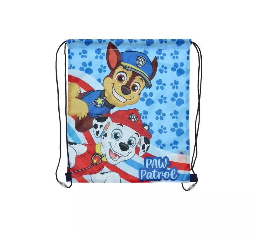 Paw Patrol Gymtas – Chase & Marshall – 40x35 cm – Trekkoord – Officiële Licentie