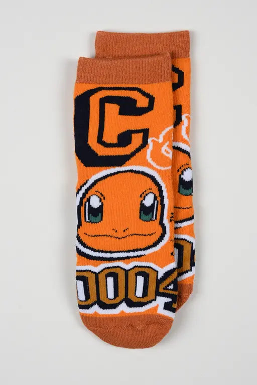 Oranje Pokémon Charmander antislipsokken voor kinderen