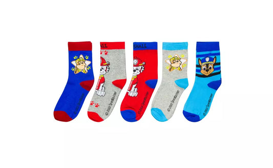 PAW Patrol Sokken Kinderen – Set van 5 Paar – Officieel Product – maat 31/34