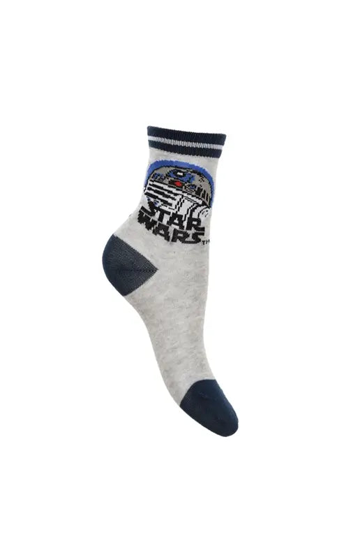 Star Wars kindersokken grijs
