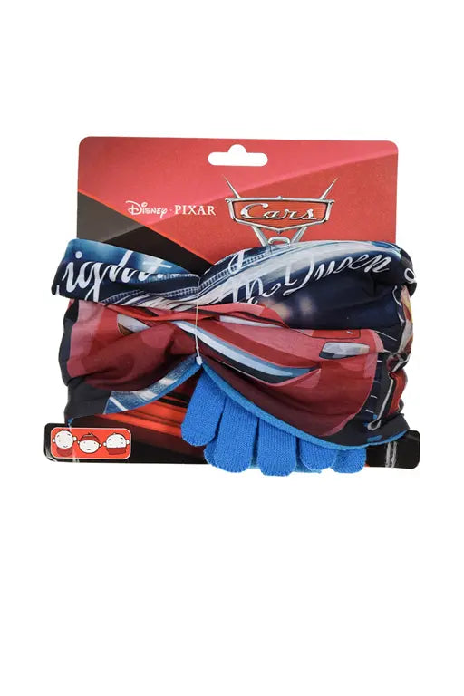 Cars winterset col en handschoenen blauw