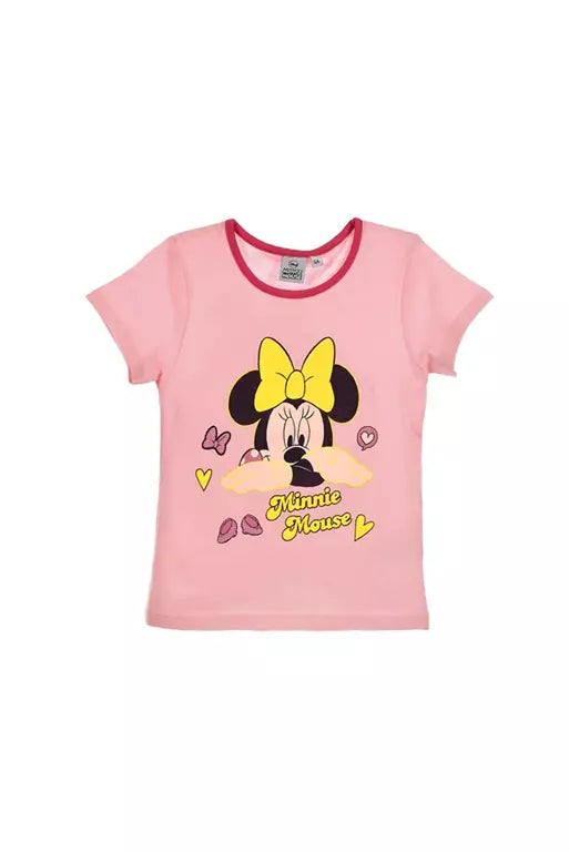 Minnie Mouse Shortama Roze – Glow in the Dark – Zomerpyjama Meisjes – Maat 122/128