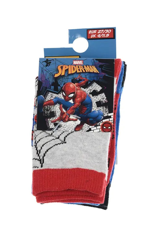 Verpakking met 3 paar Marvel Spider-Man sokken voor kinderen