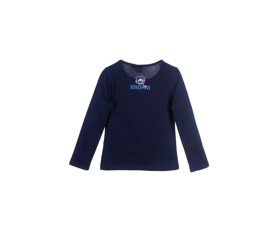 Longsleeve shirt Disney Stitch -  donker blauw - kerst