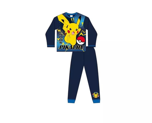 Pokémon Pyjama Pikachu – Blauwe Kinderpyjama – 100% Katoen