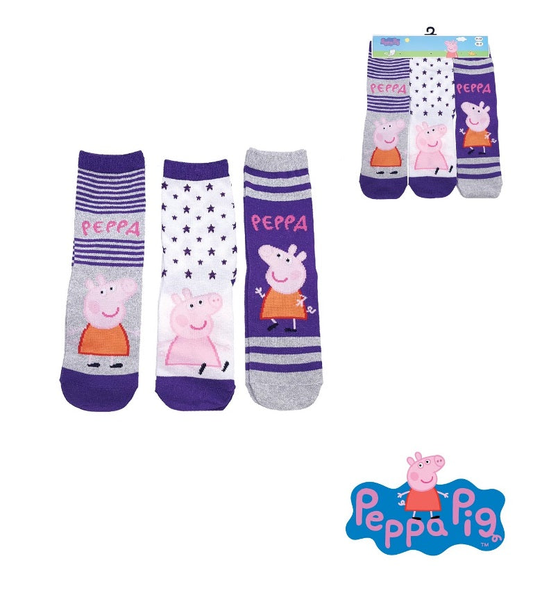 3 paar sokken Peppa Pig