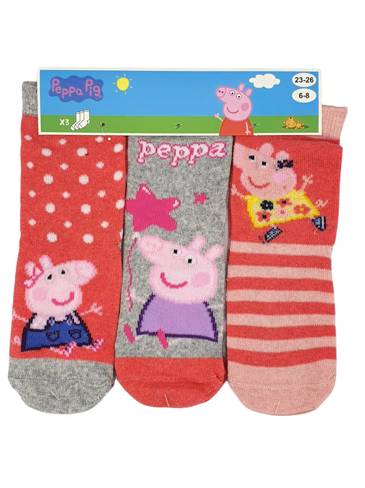 3 paar sokken Peppa Pig