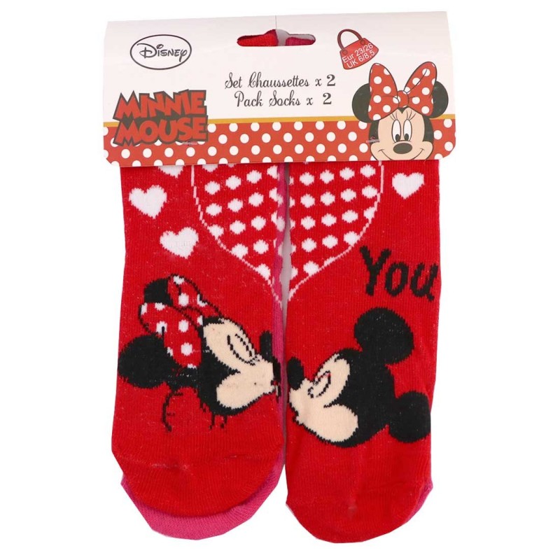 2-pack sokken Minnie Mouse