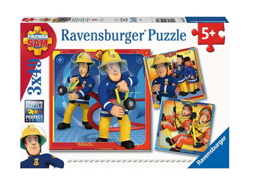 Ravensburger Puzzel Brandweerman Sam 3x 49 stukjes