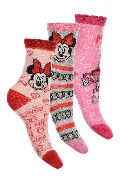 3-pack sokken Minnie Mouse